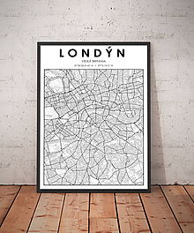 Grafika - Mapa Londýn - 11575505_