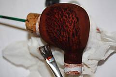 Pánske doplnky - Štýlová fajka z briárového dreva #1812 - 11577434_