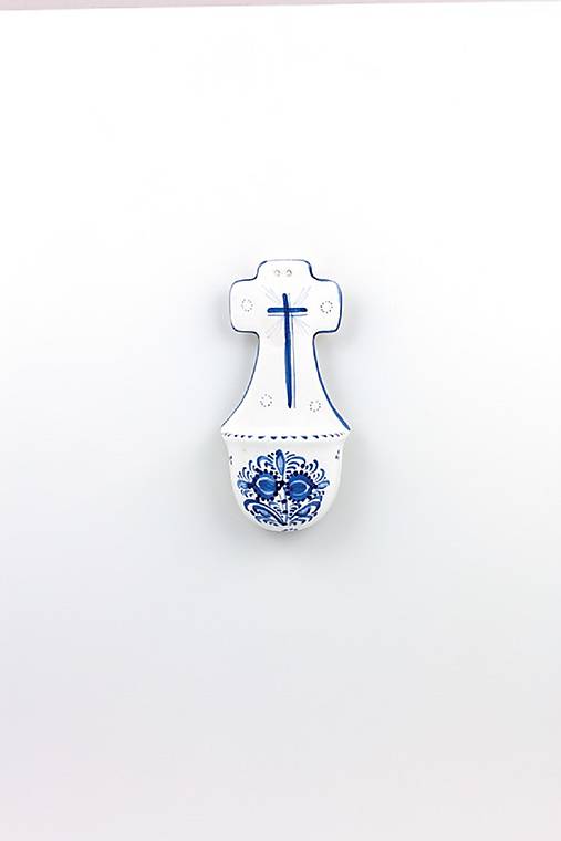 Svätenička v tvare kríža (Modrý dekór)