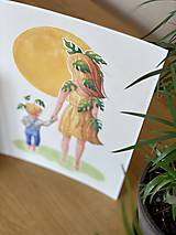 Grafika - Cesta za slnkom -  Print | Botanická ilustrácia - 11584163_