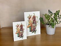 Grafika - Mamy a dcéry -  Print | Botanická ilustrácia (A5) - 11584203_