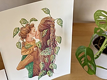 Grafika - Mamy a dcéry -  Print | Botanická ilustrácia - 11584204_