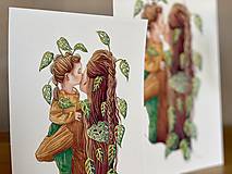 Grafika - Mamy a dcéry -  Print | Botanická ilustrácia - 11584205_