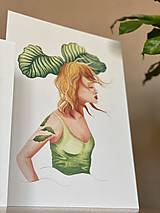Grafika - Éterická kalatea - Print | Botanická ilustrácia - 11584249_