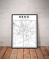 Grafika - Mapa Brno - černobílá - 11582788_
