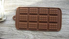 Nástroje - Silikónová forma na čokolády, cukrovinky ČOKOLÁDKY, 1 ks - 11582621_