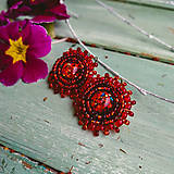 Náušnice - Sparkly earrings n.17  - vyšívané náušnice - 11585033_