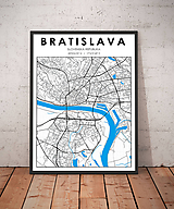 Grafika - Mapa Bratislava - 11586862_