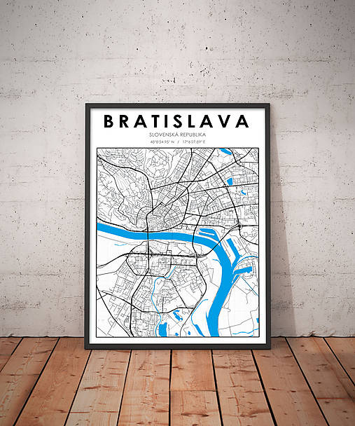  - Mapa Bratislava (A2 - 420 mm x 594 mm) - 11586862_