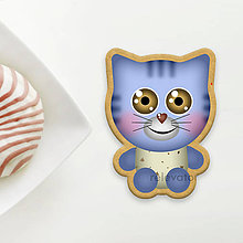 Dekorácie - Roztomilé zverky - grafika na potlač na koláč (mačička) - 11590342_