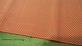 Textil - Bavlnená látka - Bodky 2 mm - Cena za 10 centimetrov - 11592067_