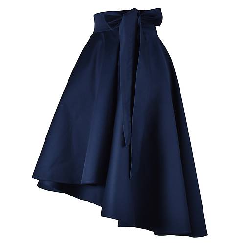 Sukne - ANNA - ELEGANTNÁ asymetrická zavinovacia sukňa (Tmavomodrá) - 11594204_