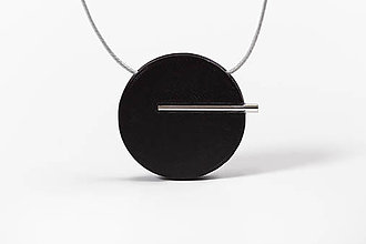 Náhrdelníky - Minimal náhrdelník (Čierna) - 11591197_