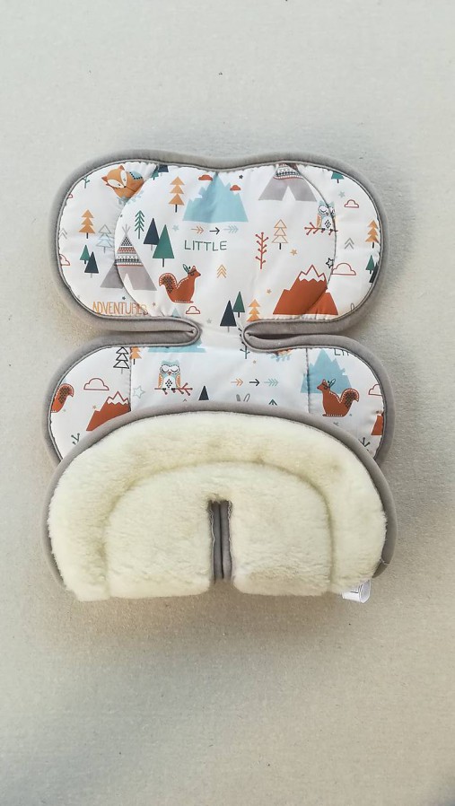 Detský textil - Vlnienka podložka do autosedačky vajíčka MERINO 0-13 kg proti poteniu a prehriatiu - 11594751_