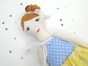 Hračky - Textilná bábika (Ester) - 11597333_