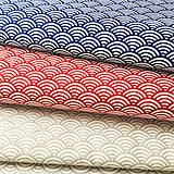 Textil - červené vlnky, 100 % bavlna Nemecko, šírka 140 cm - 11594802_