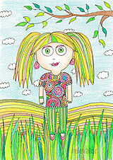 Kresby - Výpredaj - detská ilustrácia decko (hurá do prírody) - 11596252_