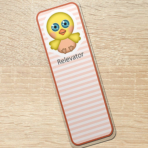Papiernictvo - Roztomilé zverky - záložka do knižky (vtáčik) - 11594622_