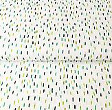 zelené čiarky, 100 % bavlna Francúzsko, šírka 140 cm