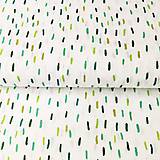 Textil - zelené čiarky, 100 % bavlna Francúzsko, šírka 140 cm - 11598938_