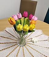 Dekorácie - Jarné tulipány, ktoré nikdy nezvädnú (vhodné ako darček pre pani učiteľky) - 11600149_