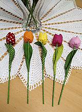 Dekorácie - Jarné tulipány, ktoré nikdy nezvädnú (vhodné ako darček pre pani učiteľky) - 11600156_