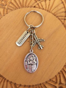 Kľúčenky - kľúčenka, prívesok na kľúče so sv. Krištofom - 11601335_