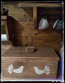 Nádoby - Vidiecky chlebník s vtáčikmi - 11608765_