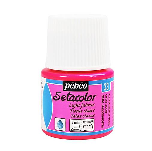 Farba na textil Pébéo, Setacolor light, (33 fluorescent pink)