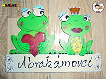 Tabuľky - Menovka - žabky - 11610050_