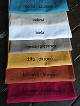Úžitkový textil - Ľanová kuchynská utierka s výšivkou (viac farieb ľanu) - 11611715_