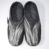Ponožky, pančuchy, obuv - Pánske plstené papuče (vnútorná dĺžka 29 cm) - 11611630_