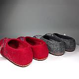 Ponožky, pančuchy, obuv - Pánske plstené papuče (vnútorná dĺžka 29 cm) - 11611636_