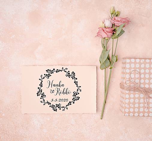 Materiál ručne robený - Svadobná pečiatka 56 - 11613788_