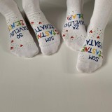 Ponožky, pančuchy, obuv - Maľované ponožky pre novomanželov alebo k výročiu svadby "CRAZY" - 11614399_