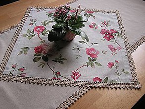 Úžitkový textil - ***  Prestieranie ruže  - Vintage *** (štvorec 50x 50  cm) - 11615681_