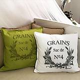 Úžitkový textil - Obliečka “ Grains “  (Vankúš k obliečke) - 11616314_