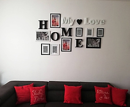 Tabuľky - Nápis HOME: My ♥ Love - 11616442_
