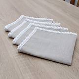 Úžitkový textil - LUCIEN - ľanové servítky prírodné 40x40 - 11618538_