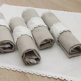 Úžitkový textil - LUCIEN - ľanové servítky prírodné 40x40 - 11618539_