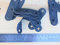 Úžitkový textil - Kožené vrecúško ovál 75x22 mm (Čalunícka koža - čierna 1,1 mm) - 11621157_