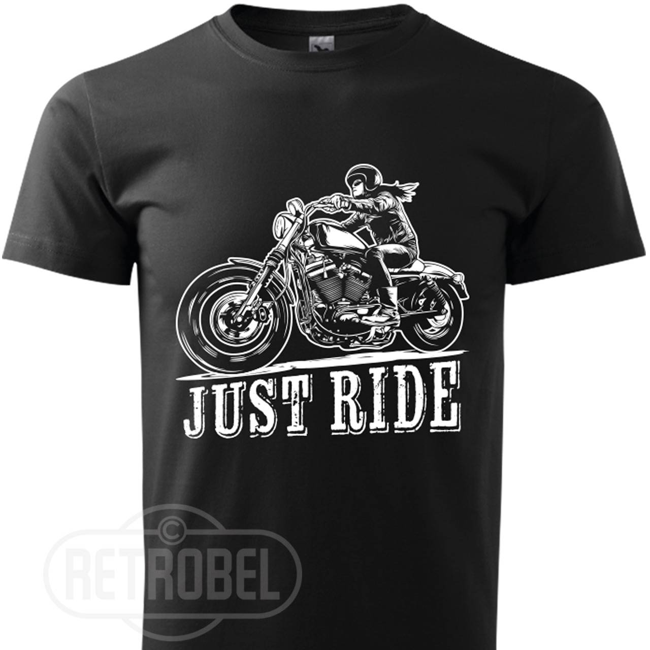 Pánske retro tričko Just Ride