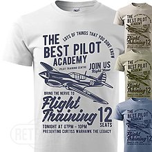Pánske oblečenie - Pánske tričko Pilot Academy - 11619276_
