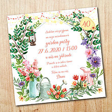 Papiernictvo - Narodeninová pozvánka - Garden party - 11619110_