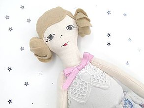 Hračky - Textilná bábika (Barbara) - 11620209_