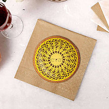 Dekorácie - Abstraktný kruh - potlač na koláč (slnko) - 11619330_