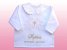 Detské oblečenie - Košieľka na krst - 11624901_