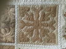 Úžitkový textil - quilt ARTfiore - celý ručne vyšívaný - 11622315_