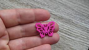 Polotovary - Drevený výrez motýľ 2,5 cm - výber z viac farieb, 1 ks - 11623954_