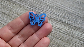 Polotovary - Drevený výrez motýľ 2,5 cm - výber z viac farieb, 1 ks - 11623969_